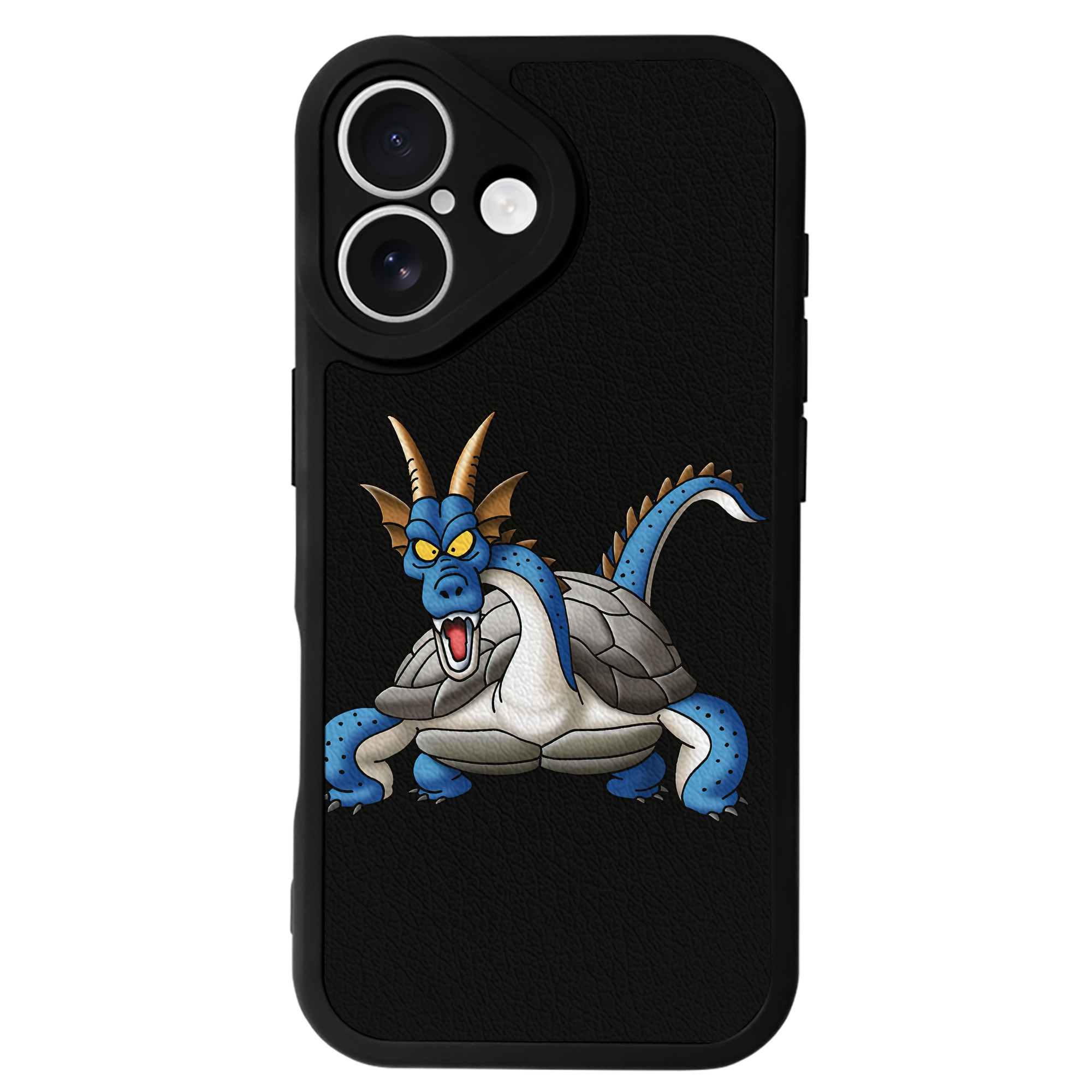 （画像用） ドラゴンクエスト Doragon Kuesuto Dragon Quest 【iPhone 16シリーズ対応】シリコンスマホケース（レザー調） 材質：シリコン